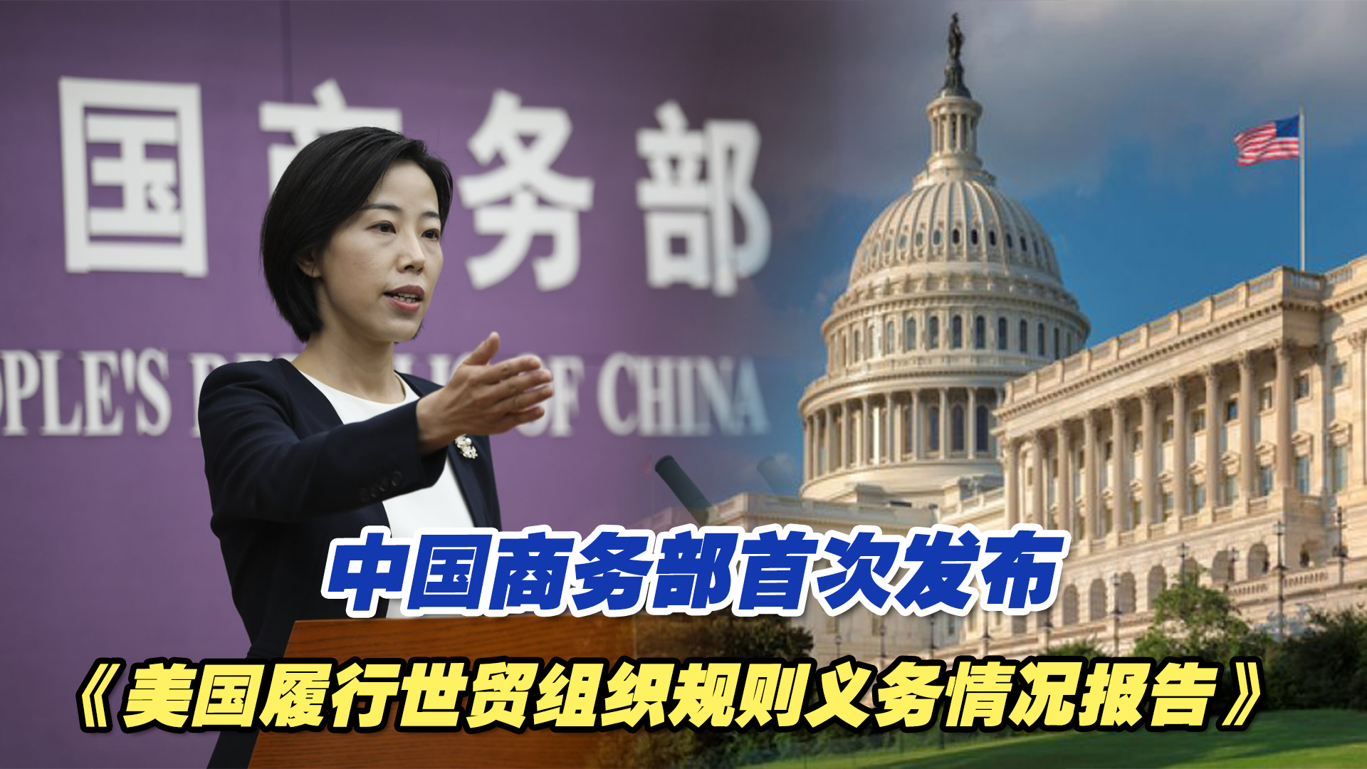 中国商务部首次发布《美国履行世贸组织规则义务情况报告》