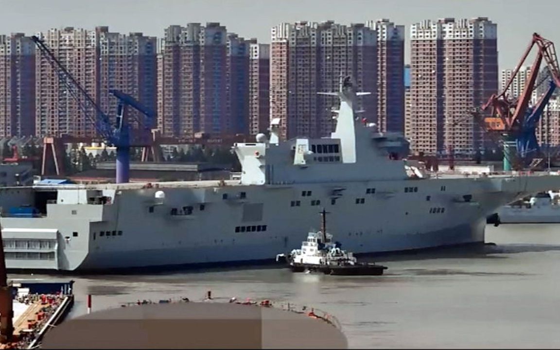 075舰进入最后阶段，脚手架拆除，清洁舰体，可能即将进行首航？