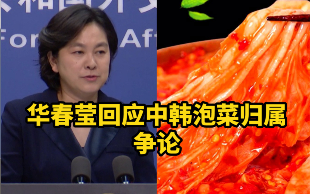 华春莹回应中韩泡菜归属争论