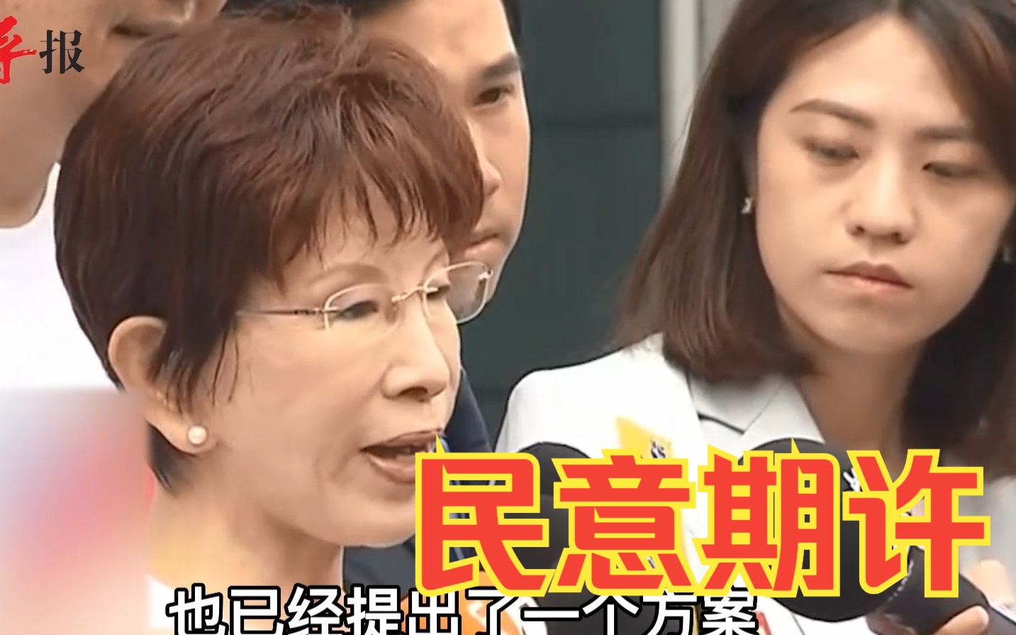岛内民众期盼蓝白合作，洪秀柱：我们共同的理想都是下架民进党