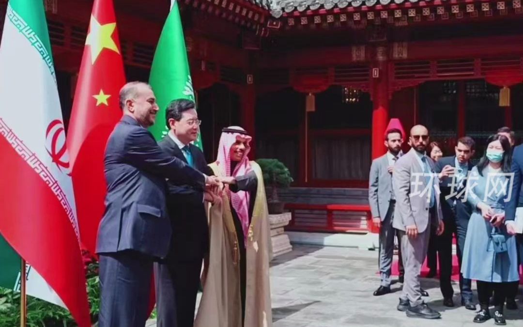 在中国斡旋下沙特和伊朗外长在北京首次会晤
