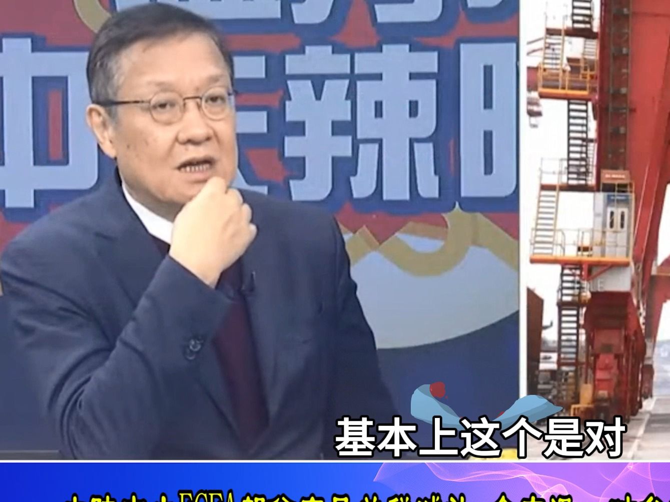 大陆中止ECFA部分产品关税减让，介文汲：对台湾经济重大打击