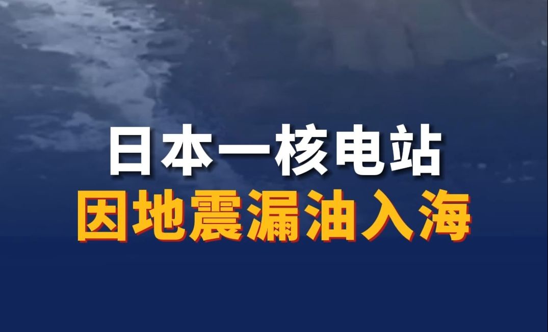 日本一核电站因地震漏油入海