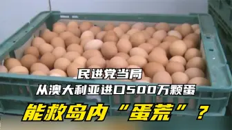 民进党当局从澳大利亚进口500万颗蛋 能救岛内“蛋荒”？