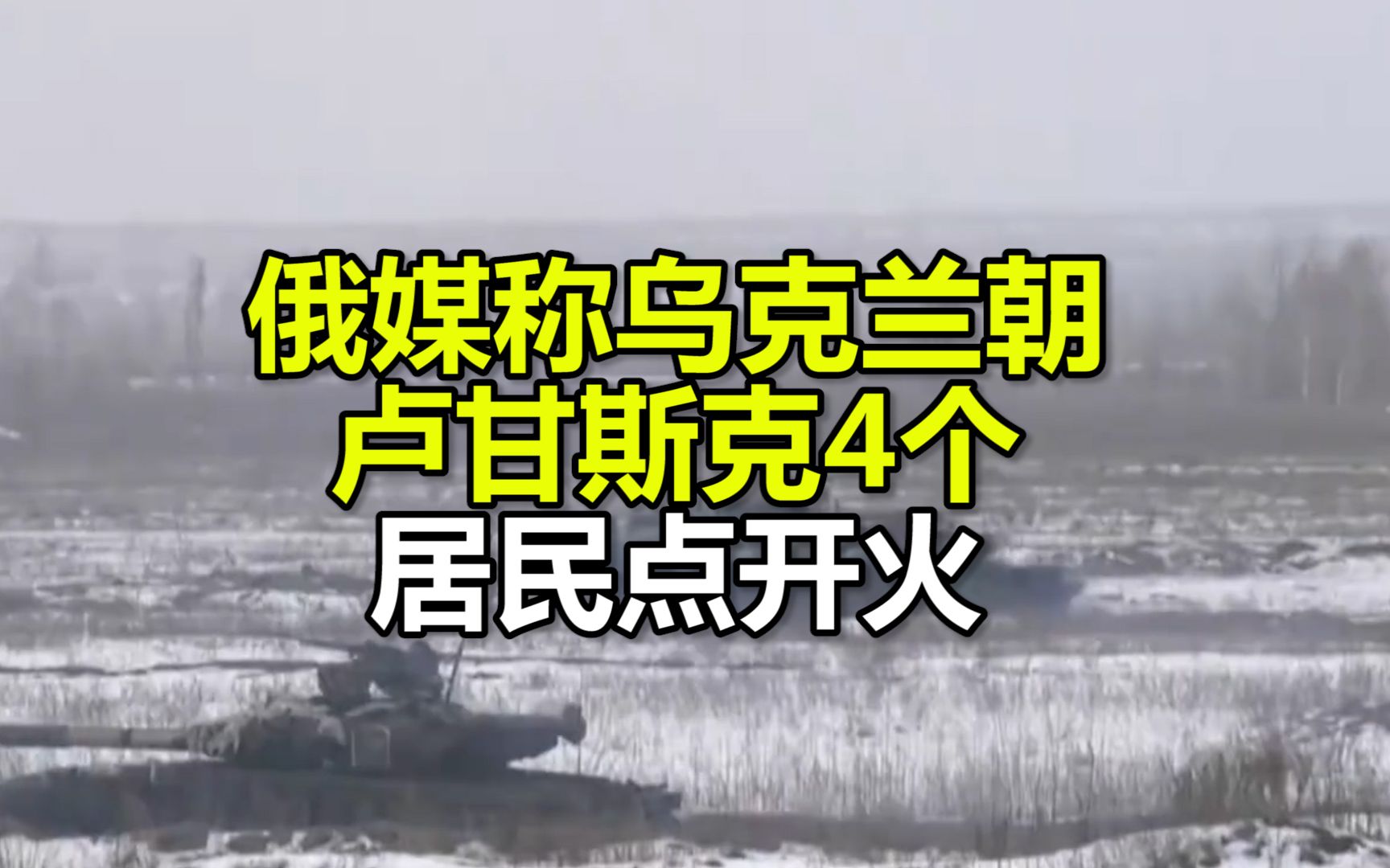 俄媒：乌武装力量用迫击炮朝卢甘斯克4个居民点开火