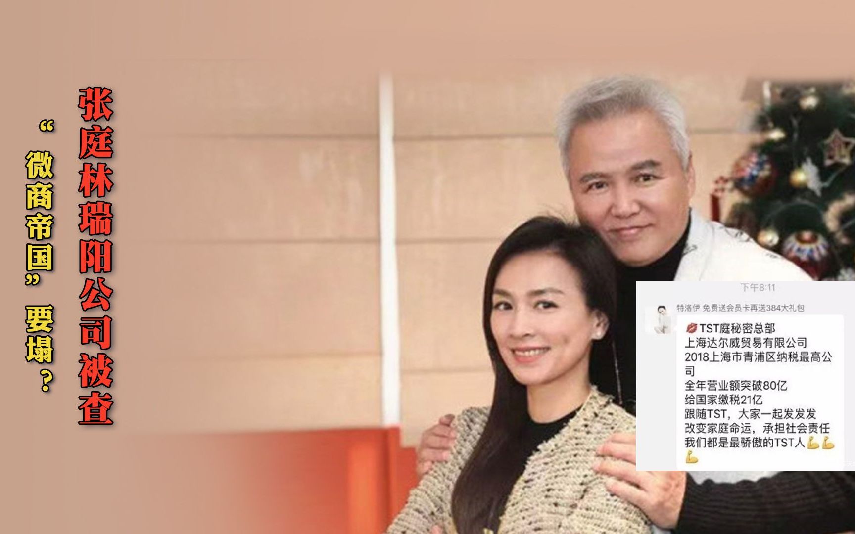 张庭林瑞阳公司被查 “微商帝国”要塌？