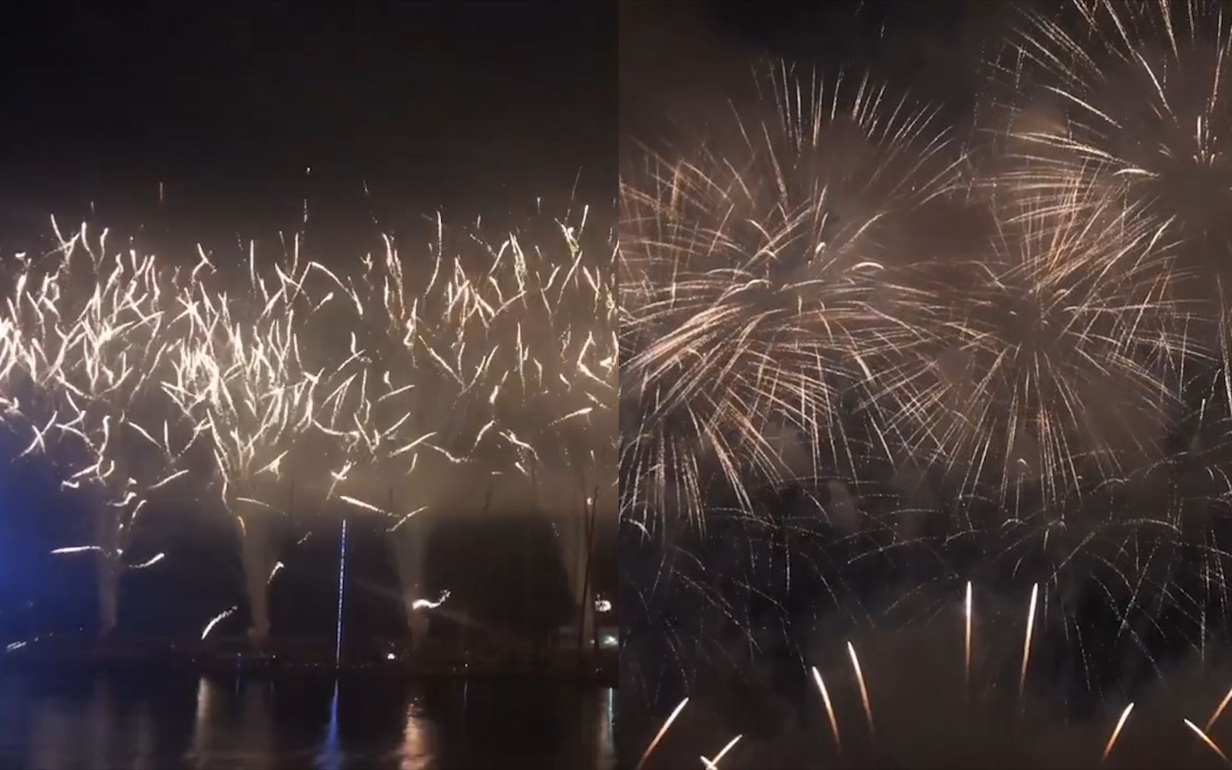直击浏阳焰火大会！绚烂烟花瞬间炸开点燃夜空 现场观众不断惊呼