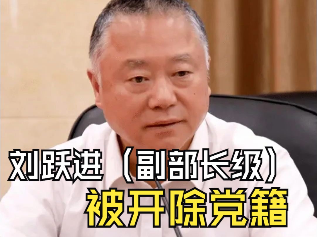 中央批准，刘跃进（副部长级）被开除党籍