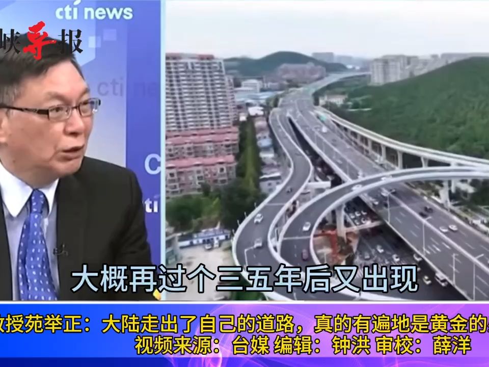 台教授苑举正：大陆走出了自己的道路，真的有遍地是黄金的感觉