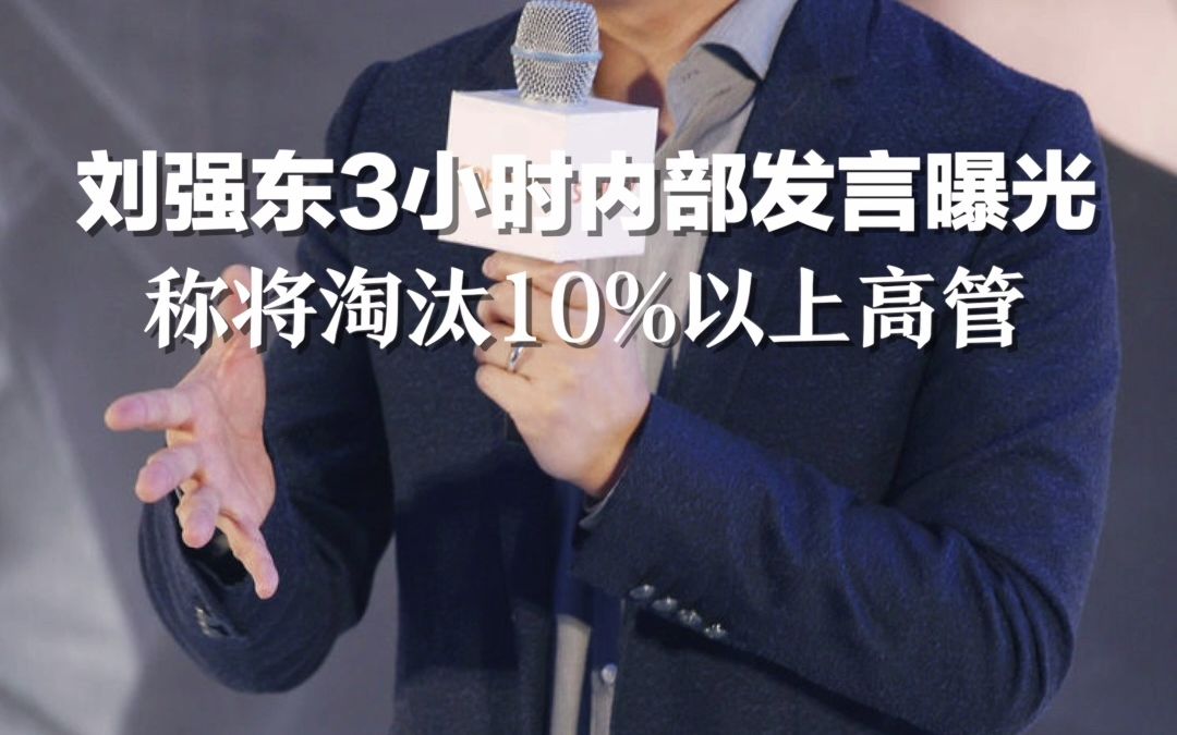 刘强东3小时内部发言曝光，称将淘汰10%以上高管