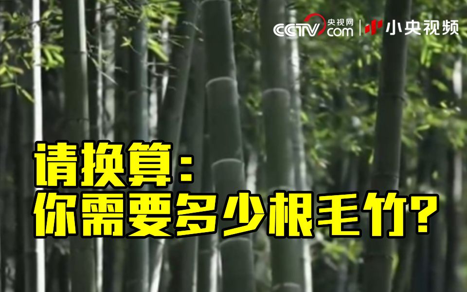 请换算！全家全年生活碳排放需要多少根毛竹能吸收？