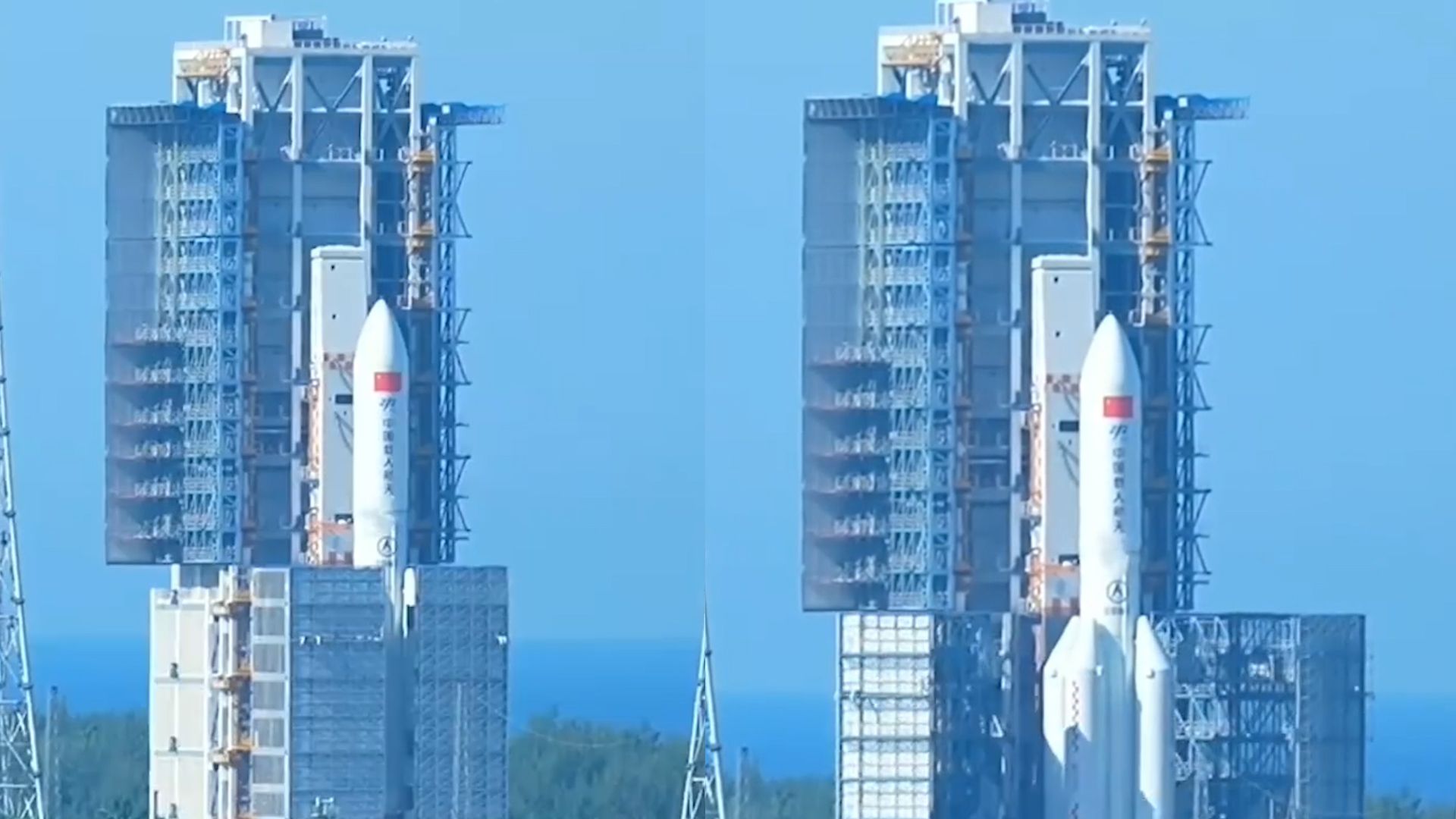 问天实验舱将于7月24日14时许发射 30秒直击发射塔架打开瞬间