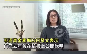 美女“立委”高金素梅 表态不会参选高雄市长