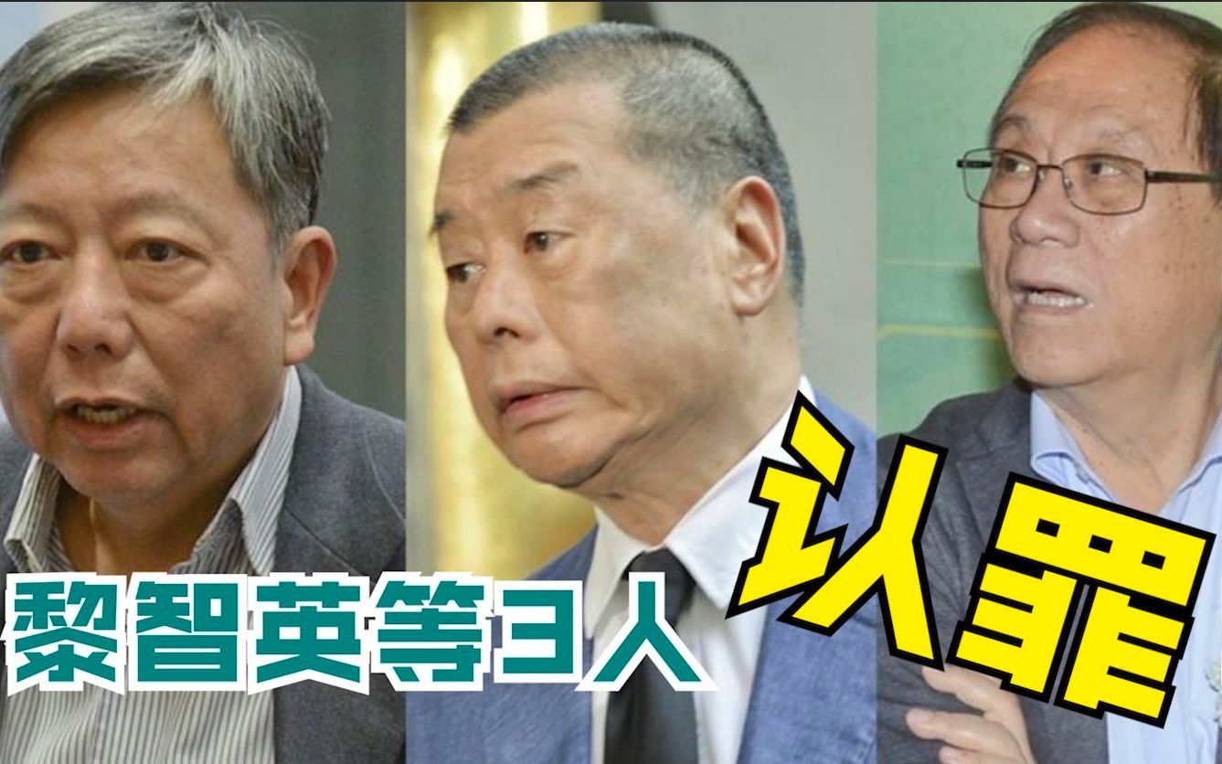 黎智英等3人认罪！涉嫌参与未经批准集结案