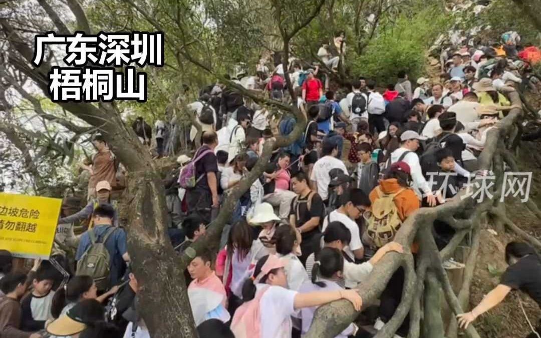 清明踏青季，深圳开始“堵山”了，网友：人比公园里的花还多