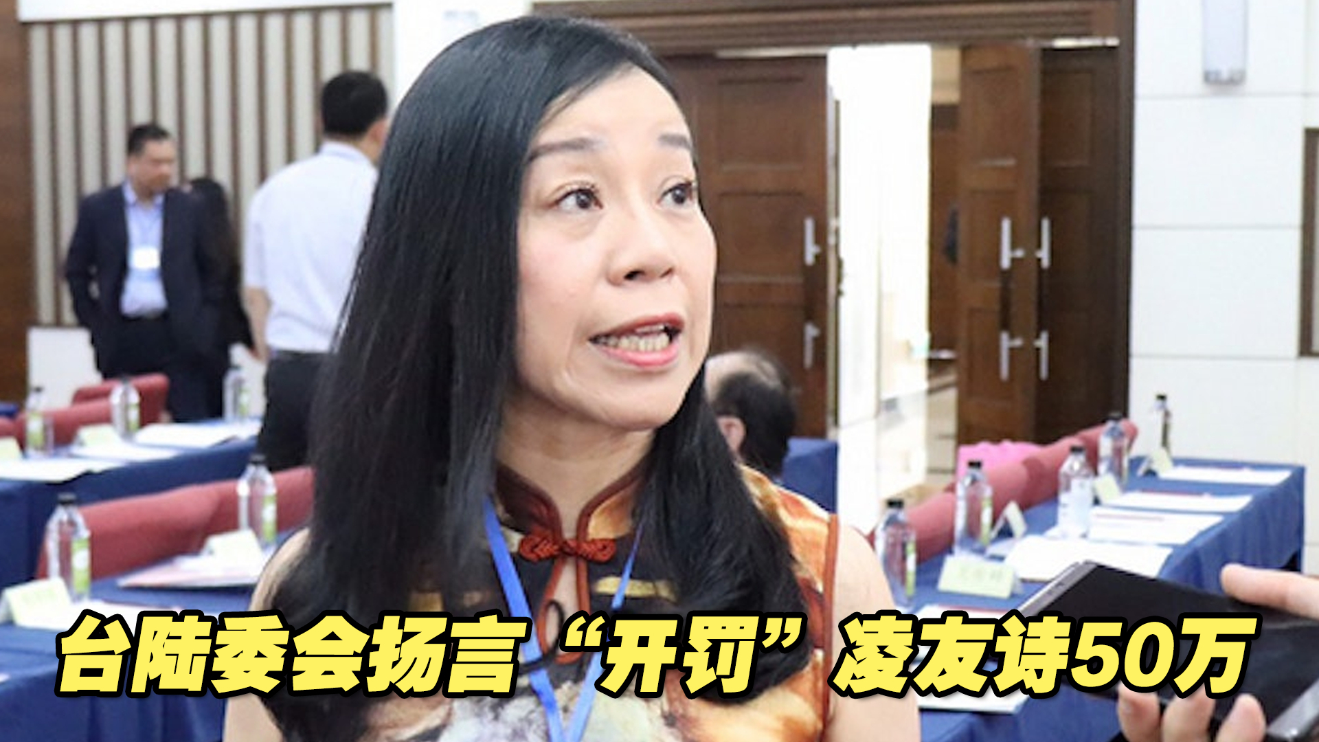台陆委会扬言“开罚”50万，台籍全国人大代表凌友诗霸气回怼