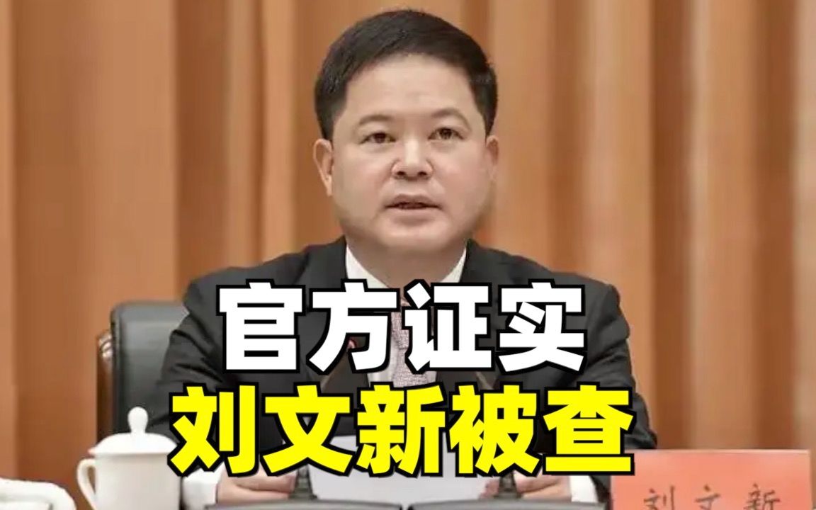 官方证实：贵阳原市长刘文新被查