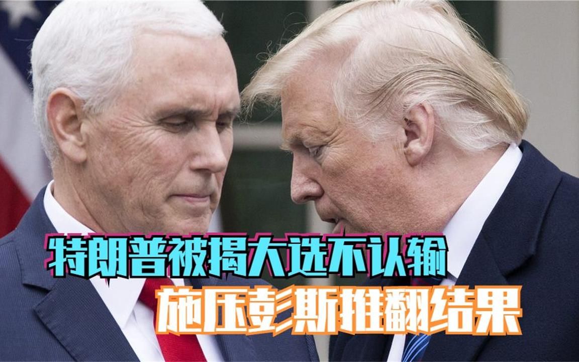 特朗普被揭大选不认输　施压彭斯推翻结果