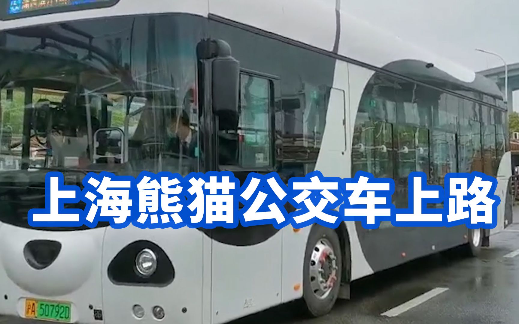 上海熊猫公交车上路