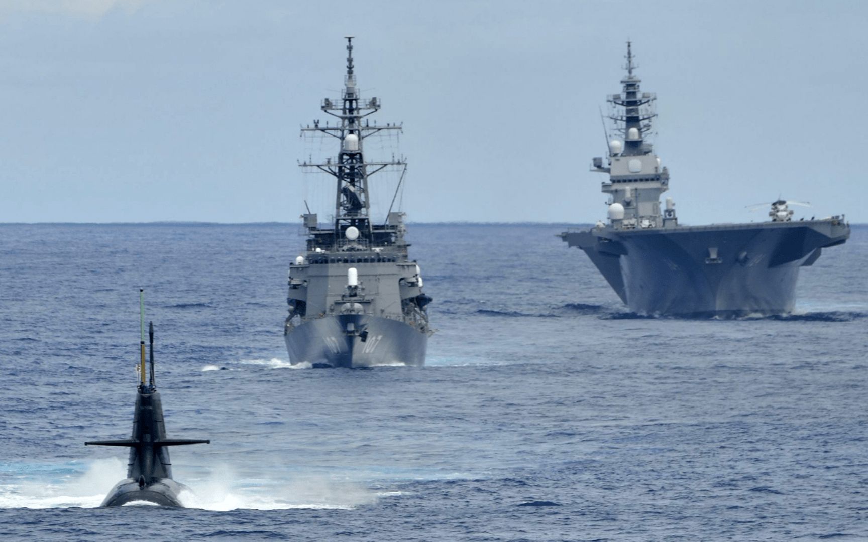 日本最大“准航母”南海练反潜 专家：就是针对中国而来！