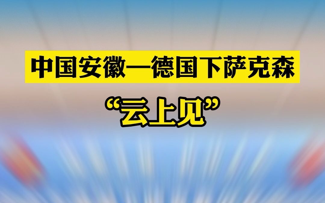 中国安徽—德国下萨克森“云上见”