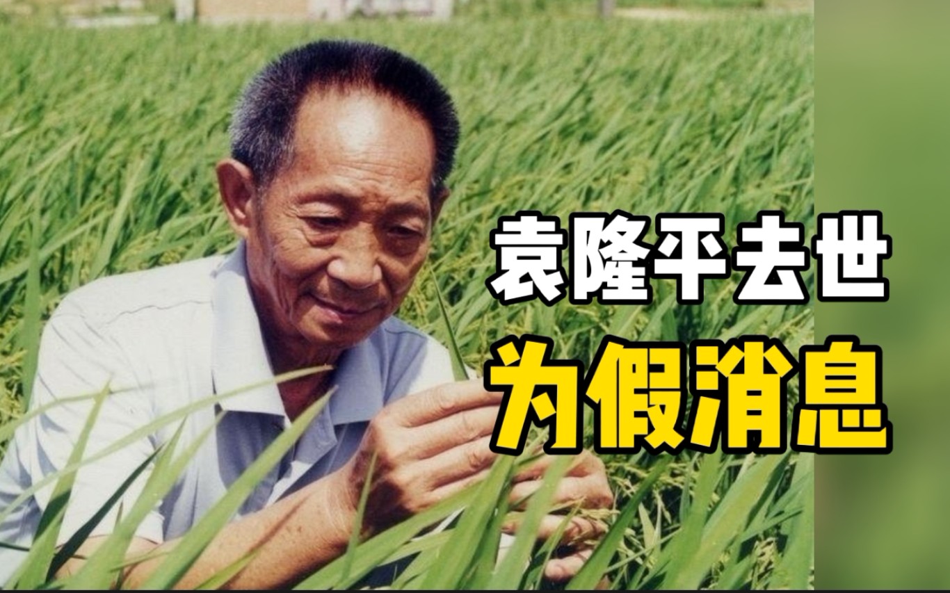 袁隆平秘书辟谣：袁隆平目前在医院，网传逝世是假消息