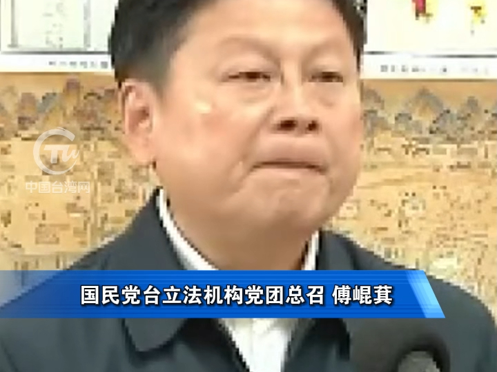 傅崐萁：台湾人的祖先就是中华民族 ，这是无法磨灭的事实