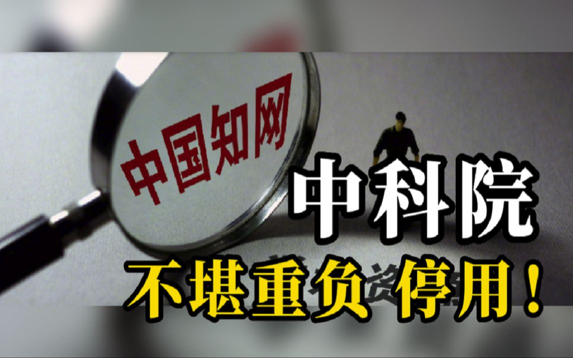 知网续订费近千万且连年上涨！中科院：不堪重负，停用！