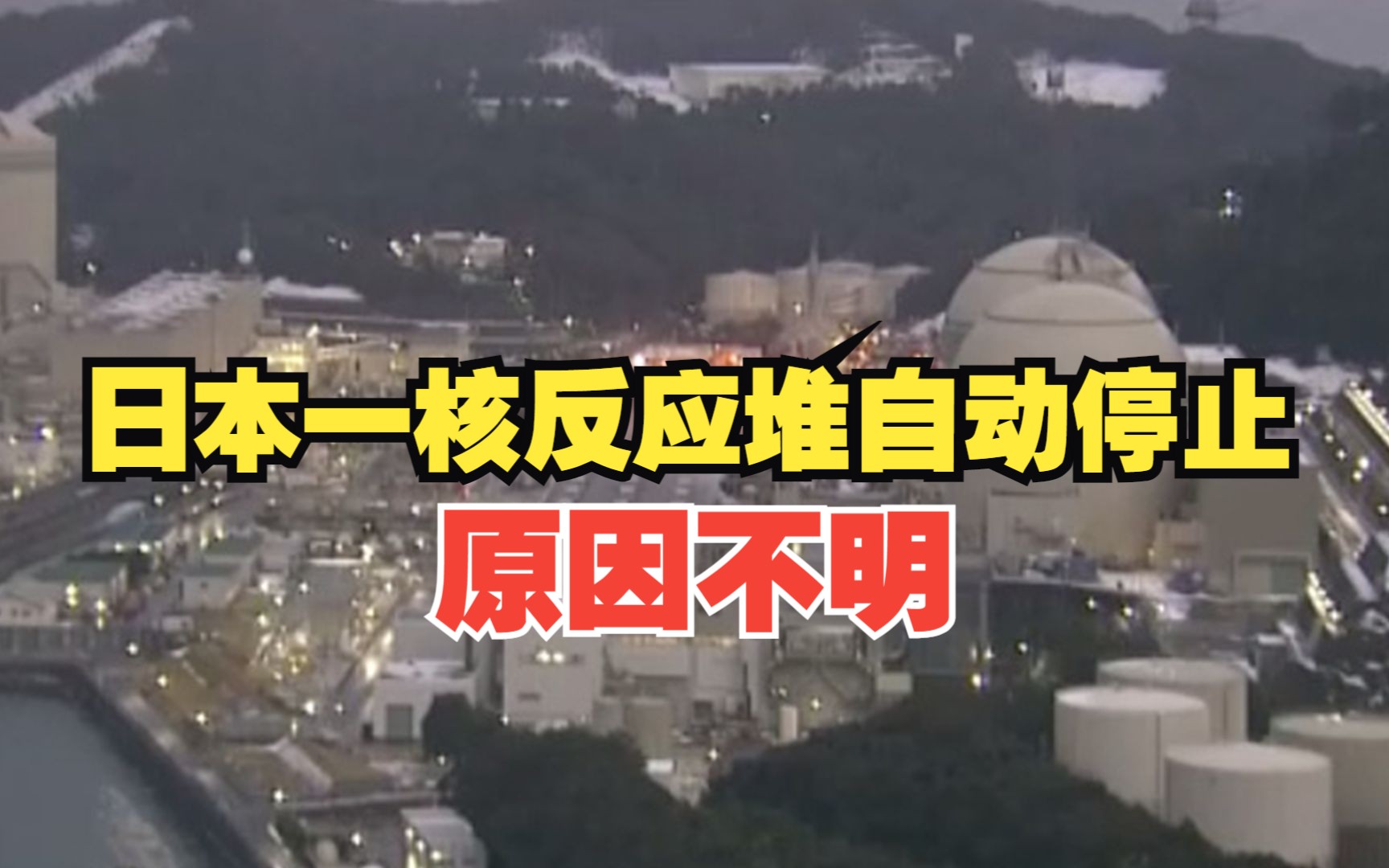 日本一核反应堆自动停止 原因不明！