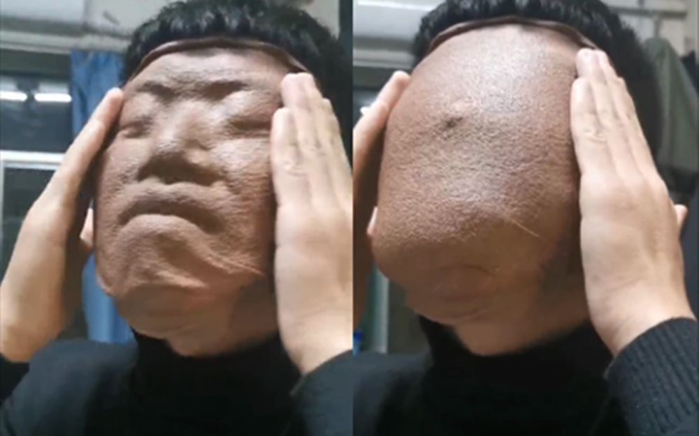 高校男生首次敷面膜看懵室友 网友爆笑评论：哪里来的兵马俑？