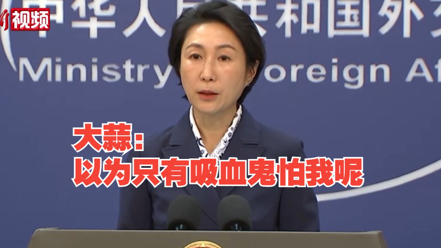 贻笑大方！毛宁：相信大蒜做梦也没想到竟然能对美国构成“极大威胁”