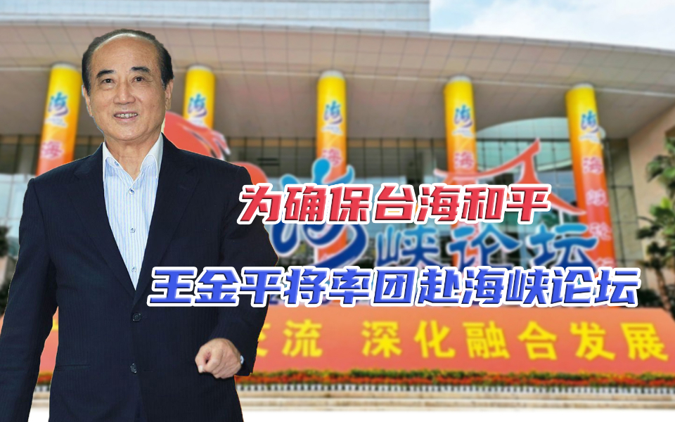 王金平：“为确保台海和平”，接受国民党主席邀请而前往海峡论坛