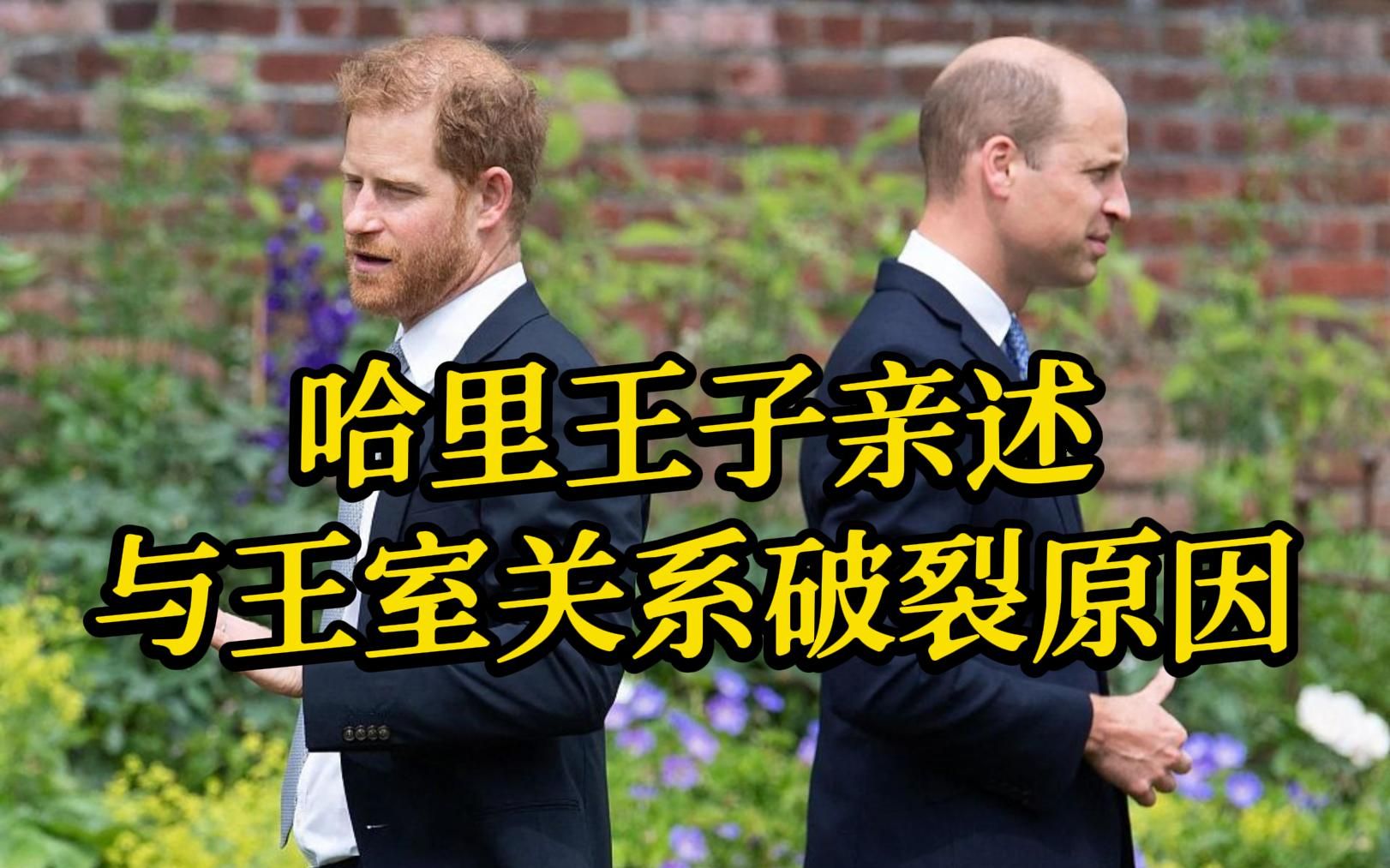 英国哈里王子亲述与王室关系破裂原因