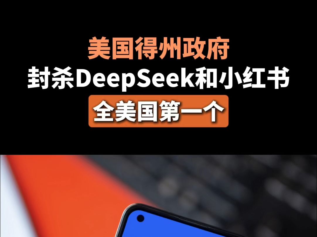 美国得州政府封杀DeepSeek和小红书，全美国第一个