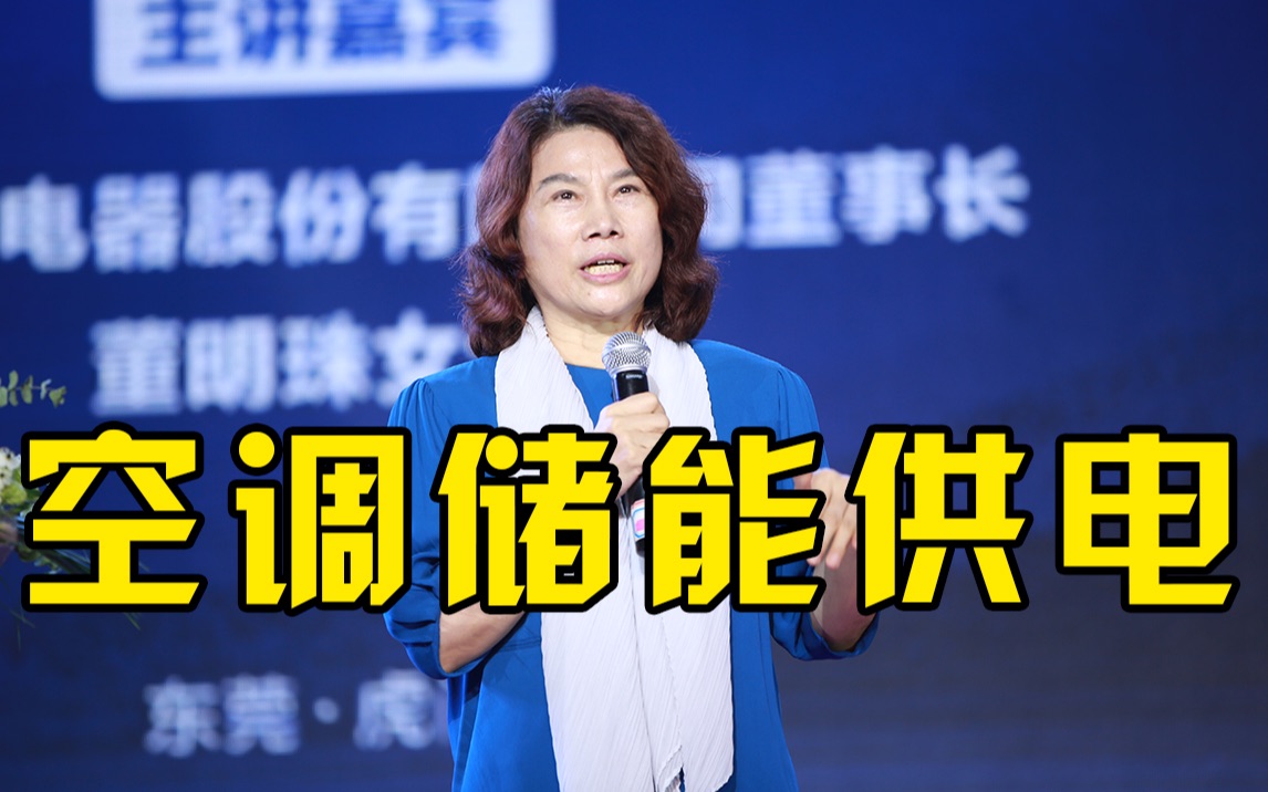 董明珠路演格力家庭供电技术：每个家庭都可以是一个发电站