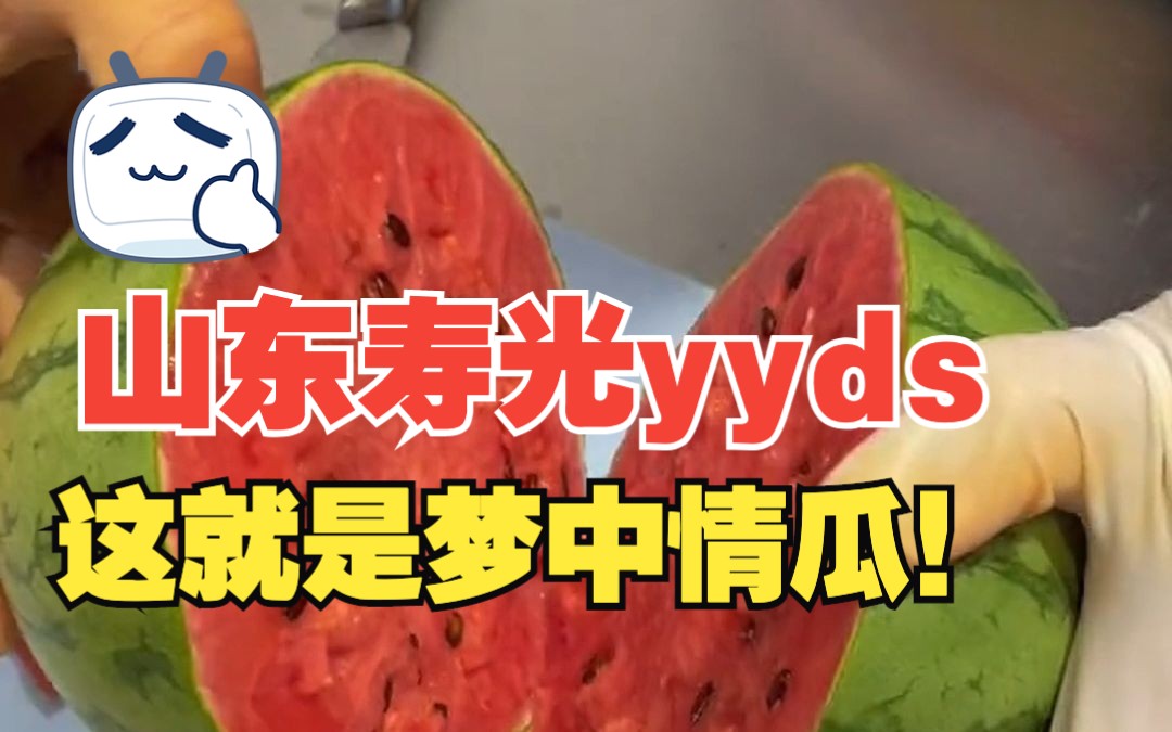 寿光种出来的西瓜让网友直呼“梦中情瓜”！