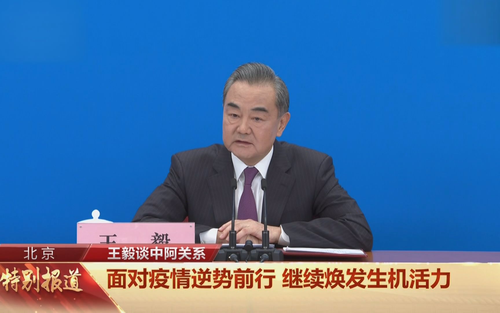 王毅引用阿拉伯谚语：友谊是树，忠实为根，亲善为枝