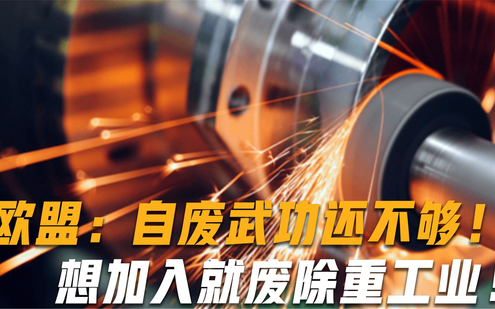“自废武功”还不够？欧盟：若诚心要加入，就废除所有重工业
