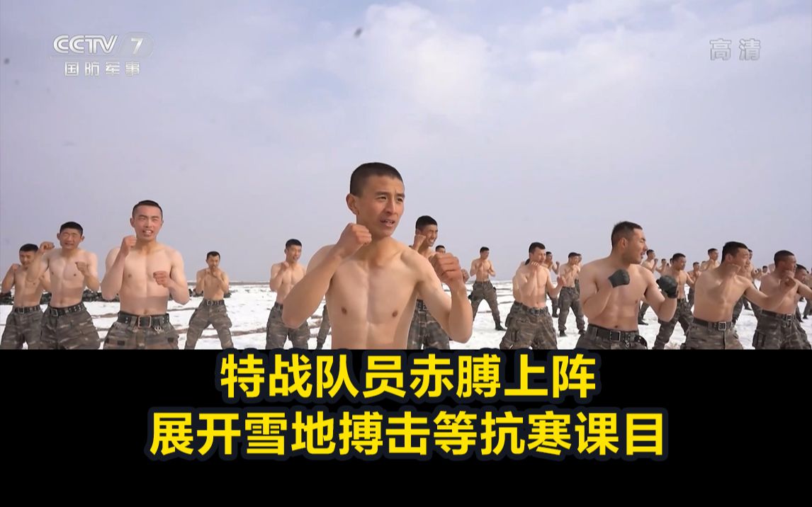 与极限较量！特战队员赤膊上阵，展开雪地搏击等抗寒课目