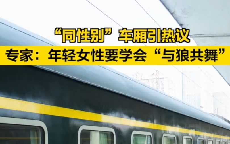 “同性别”车厢引热议，专家建议年轻女性要学会“与狼共舞”
