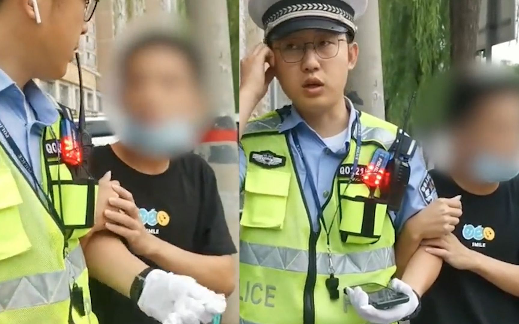 安全感！98年小伙误入传销被控制10余天，当街紧抱交警胳膊求助