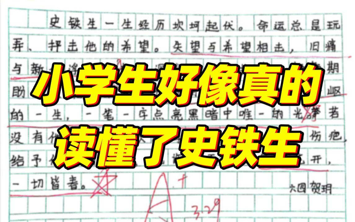 六年级小学生的文字能有多动人？