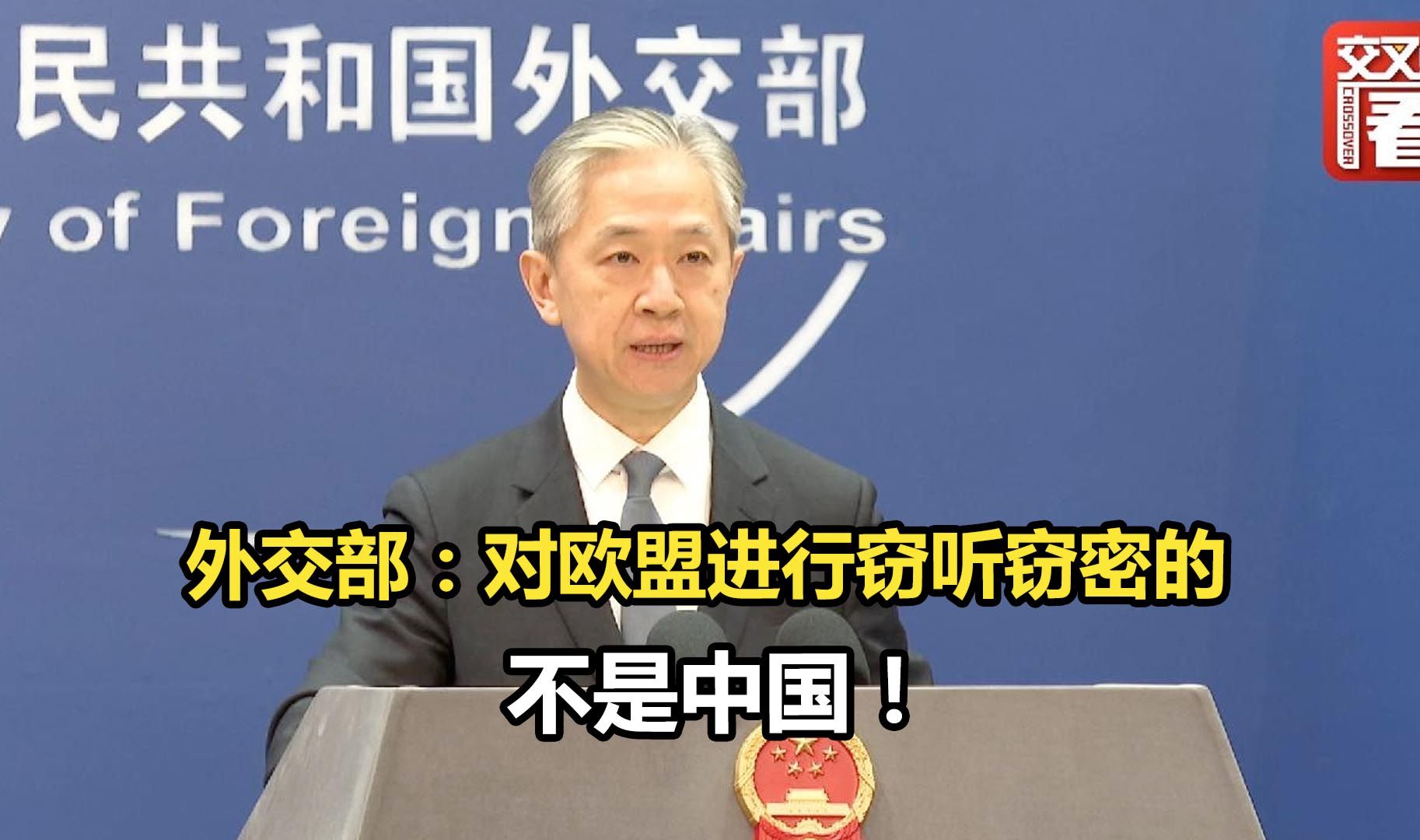 外交部：对欧盟进行窃听窃密的，不是中国！
