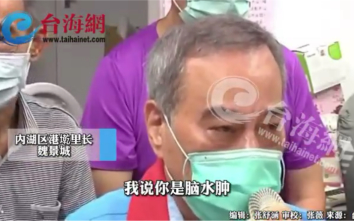 陈时中称内湖里长无脑内湖里长哽咽:你才脑水肿加没品
