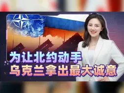 乌克兰已没有选择，为了促使北约下场动手，拿出了自己最大的诚意