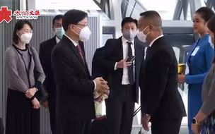 APEC直擊｜（有片）李家超抵達曼谷 明起開展一系列訪問活動