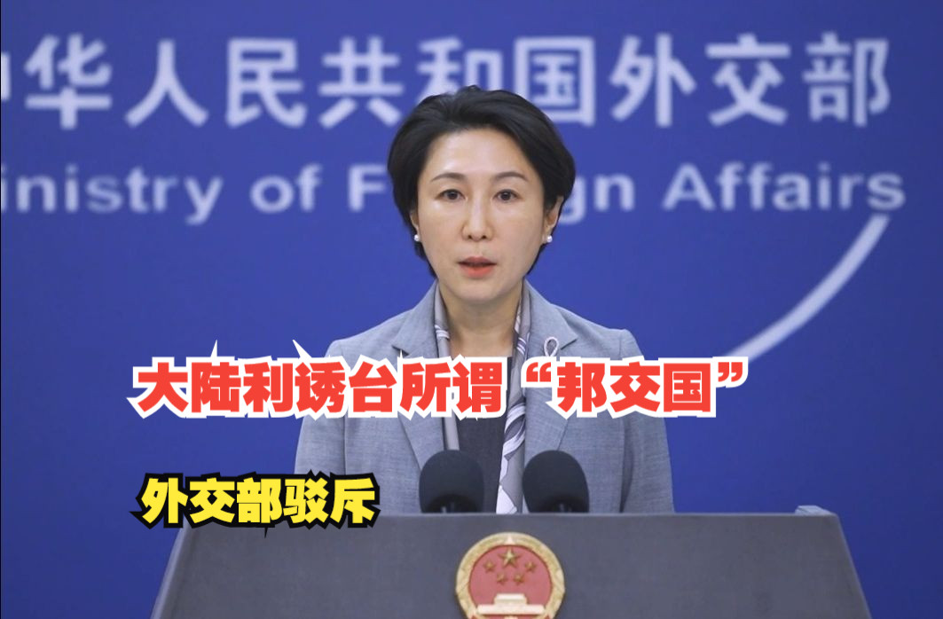 台湾当局指责大陆利诱台所谓“邦交国”，外交部驳斥