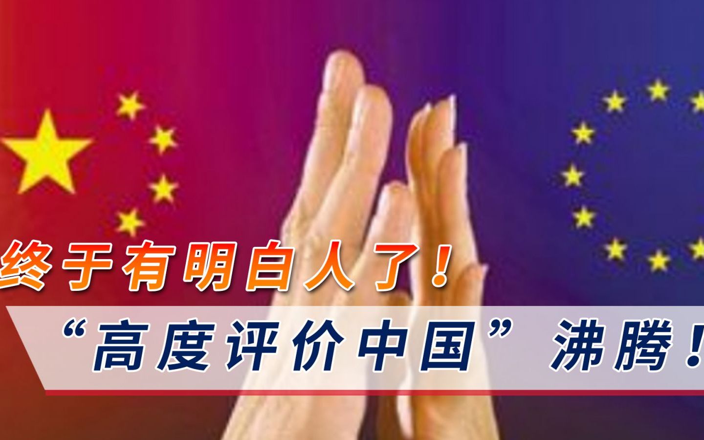 “高度评价中国”沸腾！欧洲议员为中国仗义执言，终于有明白人了