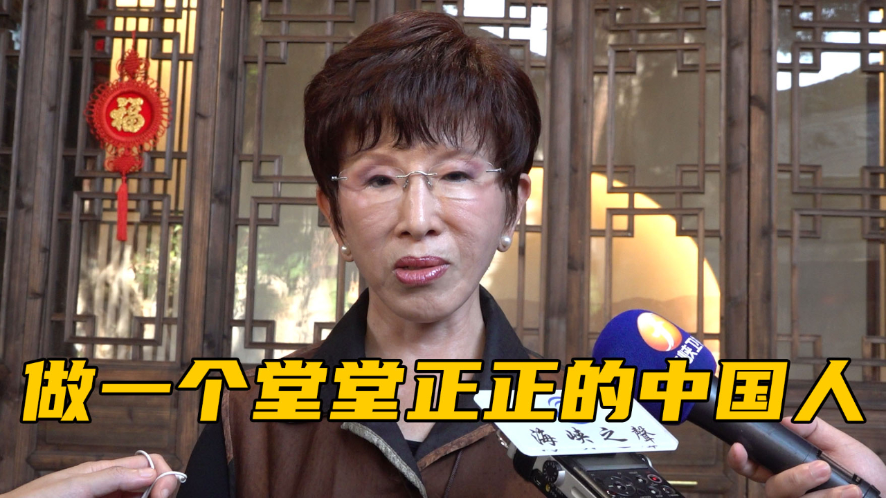 洪秀柱喊话台湾青年：要做堂堂正正的中国人，两岸共圆中国梦