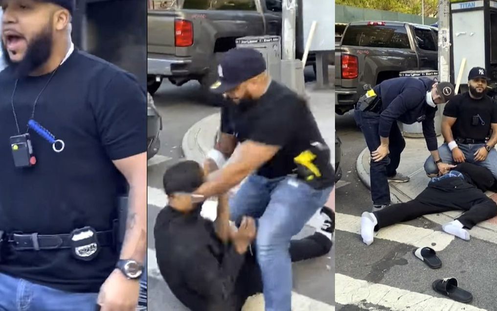 撂倒、扇耳光、猛击头部…纽约警察逮捕违反社交距离者视频疯传